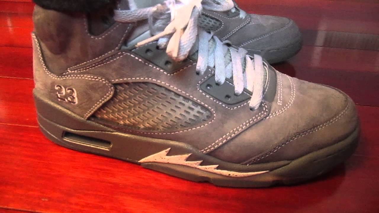 retro 5 wolf grey