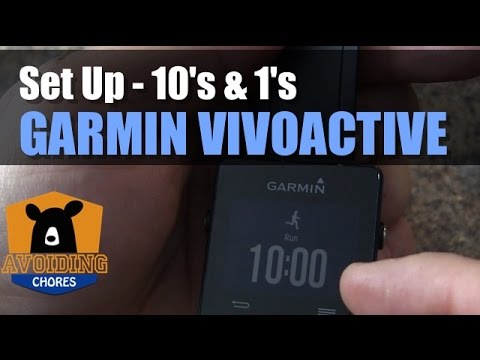garmin vivoactive run walk intervals