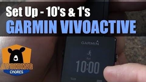 Garmin Vivoactive - How to Setup Run Walk Intervals