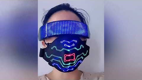 Cool voice-activated led face masks