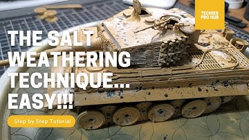 DIY Salt Chipping weathering technique for Scale Models explain... Step by Step Tutorial.