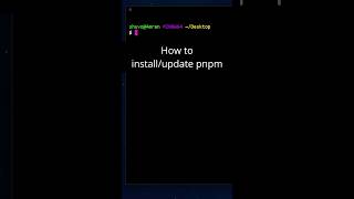 Better Alternative Of Npm How To Install Pnpm