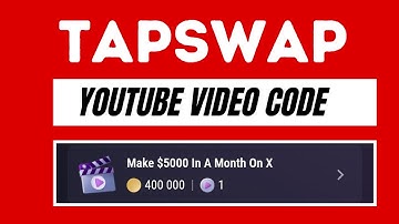 Make 5000$ in A Month On X | Tapswap New Video Code | How to Make 5000$ In  A Month On Twitter Code