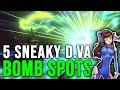 5 Super Sneaky D.Va Bomb Spots - Use these in HIGH or LOW ELO and get VALUE (Overwatch)