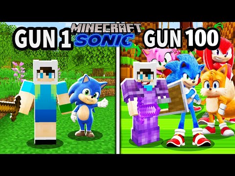 SONİC İLE 100 GÜN GEÇİRDİM - 😱 Minecraft