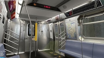 OpenBVE CBTC Test: R160A (L) (REALISTIC INTERIOR L ANNOUNCEMENTS) CBTC Testing