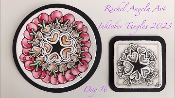 Day 16 - Inktober Tangles 2023 - Walnutz by Ildica Boyd CZT