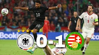 ملخص مباراة المانيا ضد المجر 0-1 | أهداف مباراة المانيا ضد المجر | هزيمة المانيا