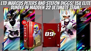 LTD MARCUS PETERS AND STEFON DIGGS! 15X ELITE BUNDLE IN MADDEN 22 ULTIMATE TEAM!