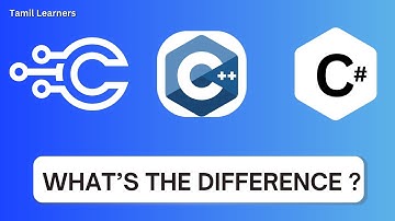 C vs. C++ vs. C# (For Beginners) | in Tamil