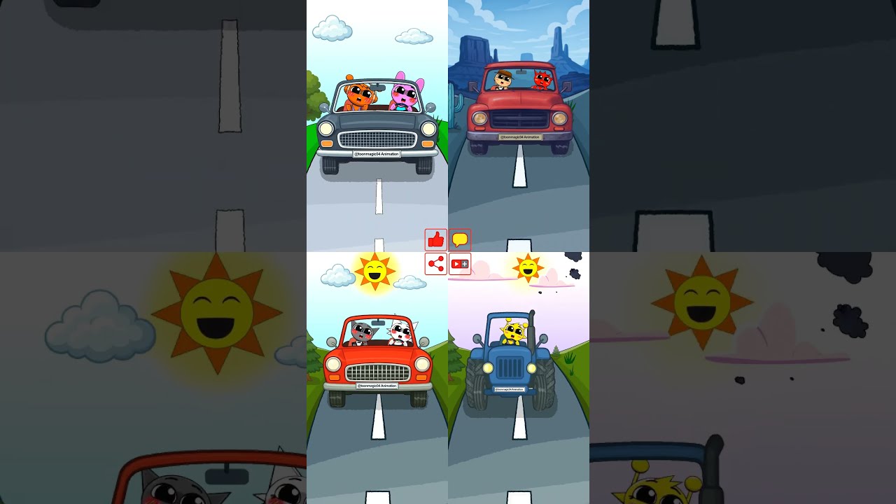  THE SPRUNKI FAMILY HITS ROAD Where Are They Going Sprunki Animation Funny Incredibox