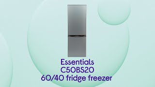 Essentials C50BS20 60/40 Fridge Freezer - Silver - Product Overview