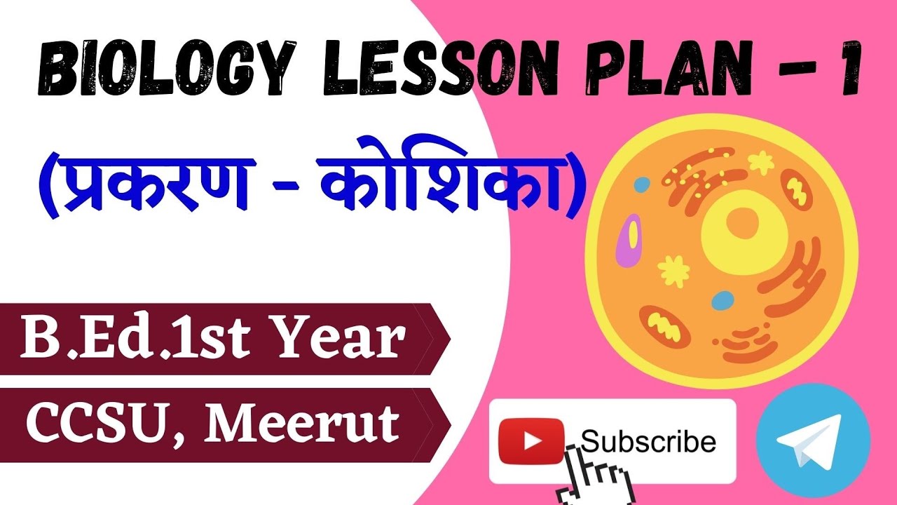 Biology Lesson Plan in Hindi B.Ed. 1st Year ccsu YouTube