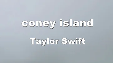 Karaoke♬ coney island - Taylor Swift 【No Guide Melody】 Instrumental