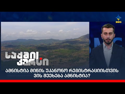 ამნისტია მიწის უკანონო რეგისტრაციისთვის - ვის შეეხება ამნისტია?