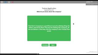 Roblox Application Center For Trainee By Lexi Works - roblox verde application answers