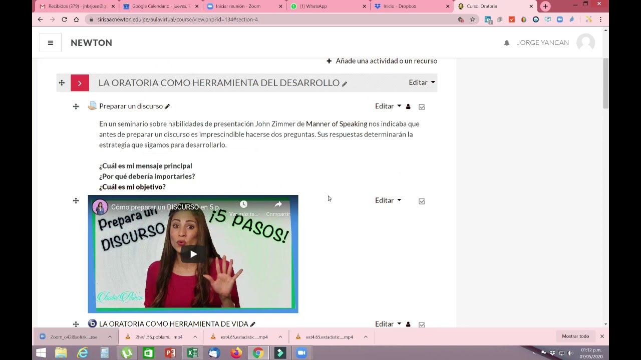 TUTORIAL COMO INSERTAR en la plataforma la PROGRAMACIÓN de clase en ...
