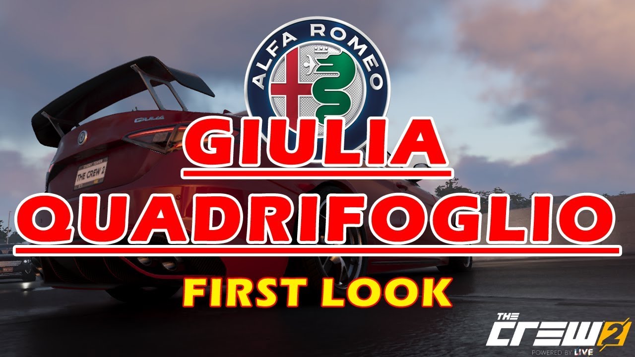 The Crew 2 Alfa Romeo Giulia Quadrifoglio Top Speed | Customize | First Look | August Vehicle Drop