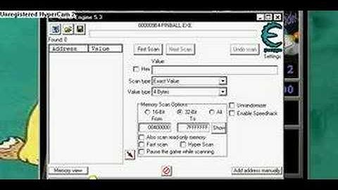 PINBALL HACK WITH CHEAT ENGINE