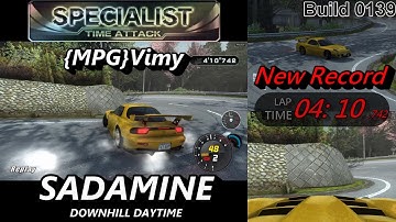 [Replay] Initial Unity SADAMINE 定峰 FD3S，New Record，TIME ATTACK，頭文字D，DOWNHILL，DAYTIME，SPECIALIST