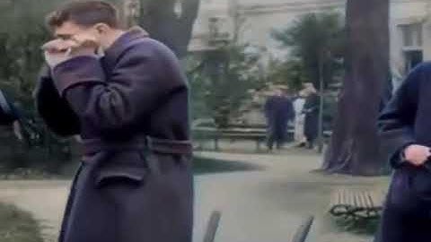 WW1 Soldier experiencing shell shock (PTSD) when shown part of his uniform.