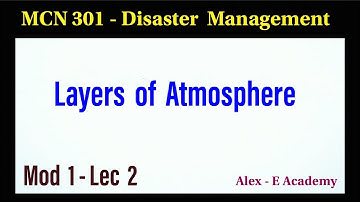 MCN 301 - Disaster Management | Mod 1 - Lec 2 | Layers of Atmosphere | S5 KTU - 2019 Scheme