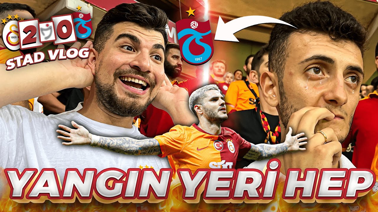 ICARDI ATTIKÇA TRABZONLU FENALAŞTI  STAD YIKILDI🔥🔥ZİYECH TRİBÜNDE! | Galatasaray 2 - 0 Trabzonspor