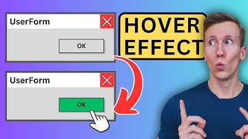 How to Add a Hover Effect for Buttons in VBA UserForms