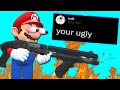 Mario reacts to people roasting him