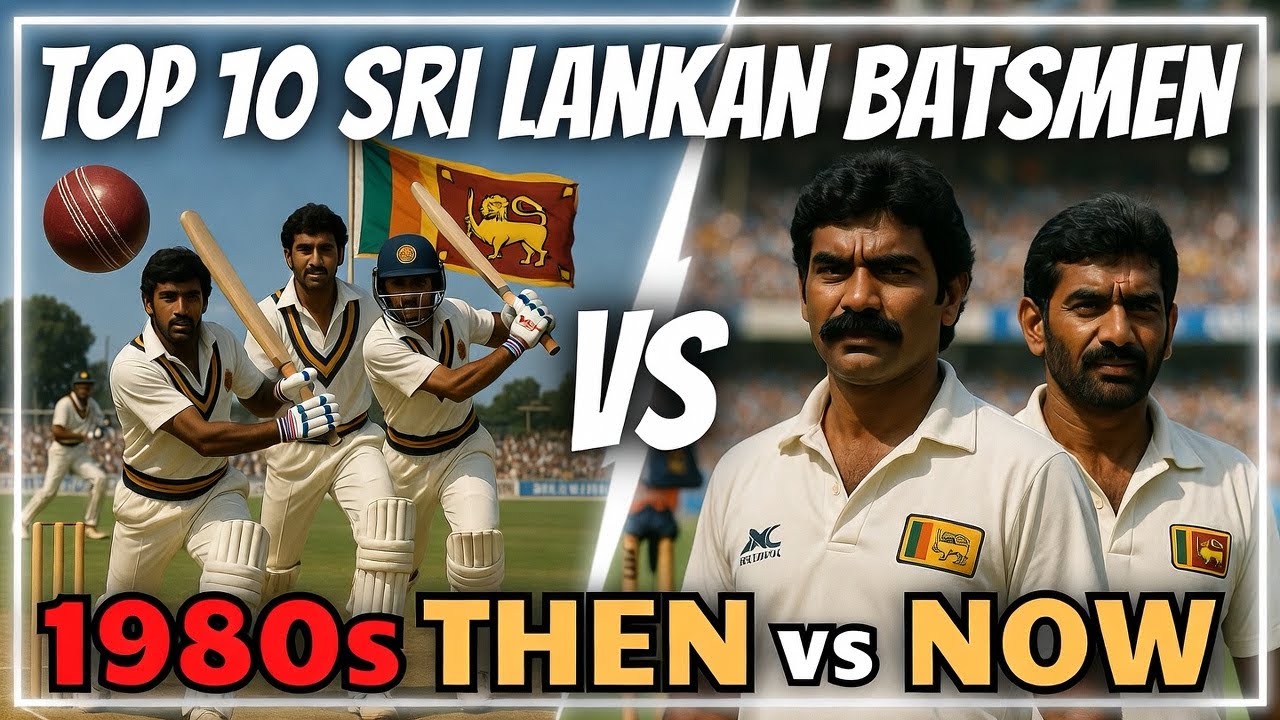 Top 10 Sri Lanka Batsmen of the 1980s | Early Legends of Lankan Cricket