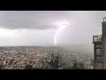Thunderstorm over Naples, Italy, in slow motion
