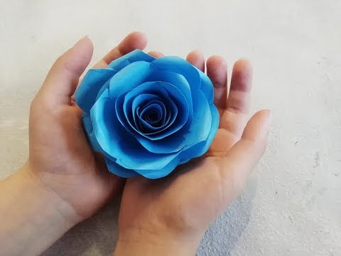 Самая простая роза из бумаги оригами