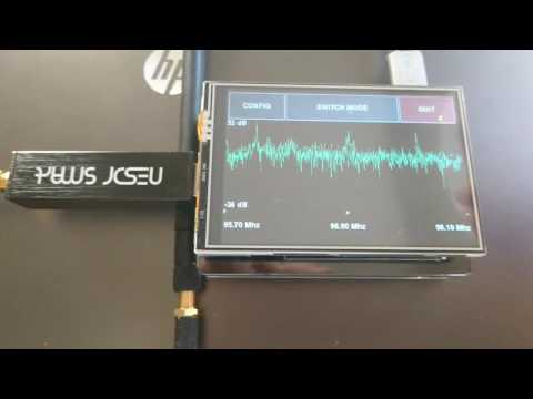 Raspberry Pi 2 B 3.5" lcd Spectrum Analyzer