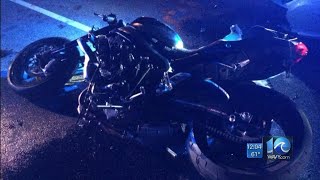 Motorcyclist crashed head-on into trooper’s vehicle in Chesapeake, State Police say