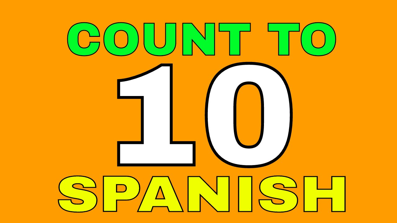 Count To Ten In Spanish Count To 10 In Spanish Learn How To Count To Ten In Spanish Youtube