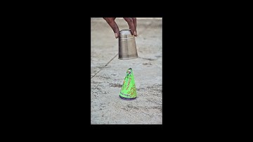 Anar Vs Steel Cup Vs Chakra 😱😱 #Experiment #Shorts #diwali #crackers #viralvideos #funny #bomb #anar