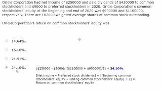 Return on common stockholders' equity
