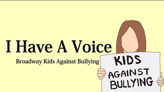 【和訳】Broadway Kids Against Bullying - I Have A Voice