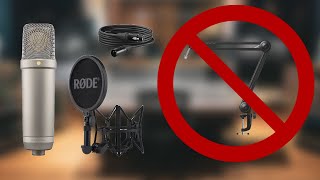 Using The Rode NT1 WITHOUT A Boom Arm/Mic Stand