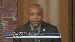 Denver Mayor Michael Hancock promises to keep city safe, welcoming