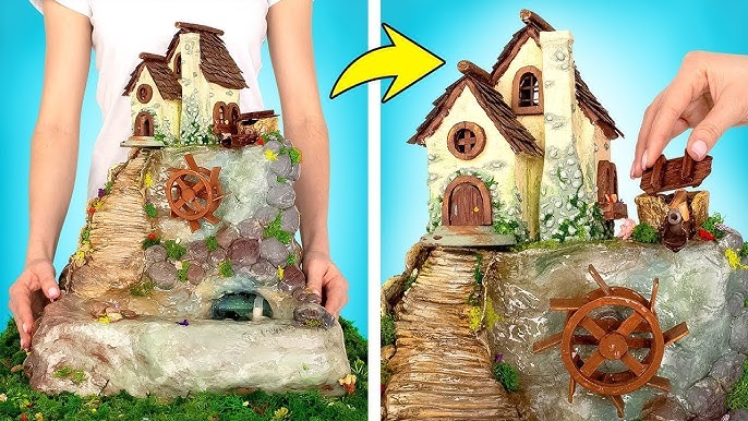 DIY: Casa-Cogumelo Mágica Feita de Papelão e Argila, DIY: Casa-Cogumelo  Mágica Feita de Papelão e Argila Oi, Pessoal! Vocês sabiam eu algumas  cidades têm casas superinusitadas? Por exemplo, na Pensilvânia