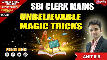 Super 1001 (Percentage) High Level | Unbelievable magic trick | SBI CLERK MAINS/ RBI mains/ IBPS
