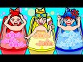 Paper Dolls Dress Up - Rich Mom vs Poor Mom Dress Handmade - Barbie Story & Crafts