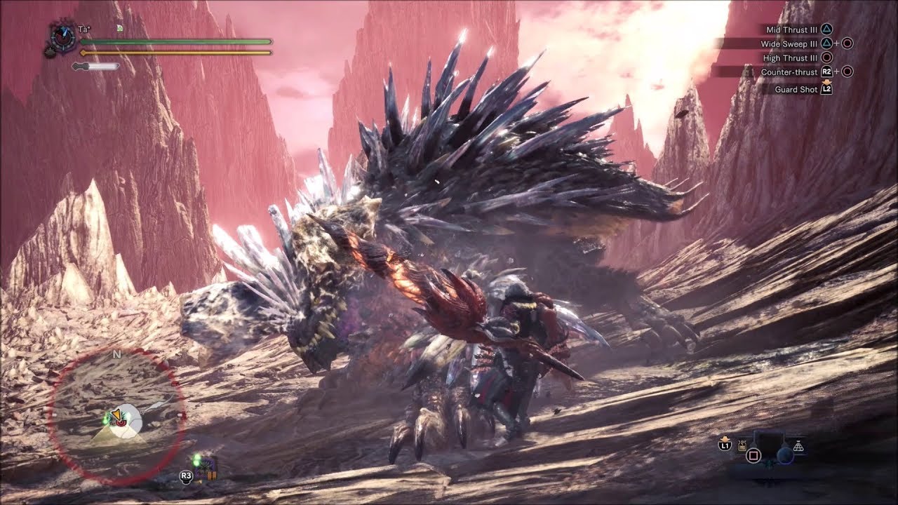 MHW: Iceborne - Tempered Ruiner Nergigante (TA) / Lance - 4'50