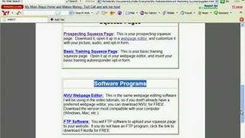 Network Marketing Success Training On Squeeze Pages