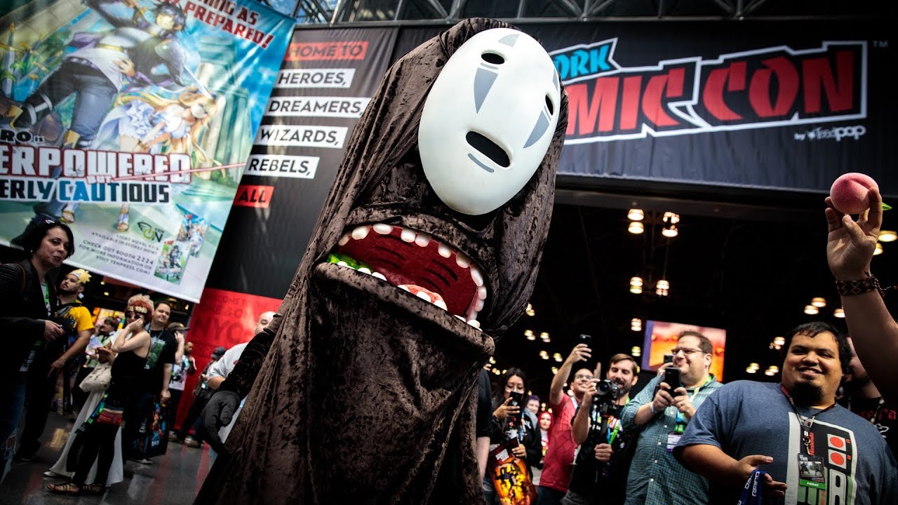 Adam Savage Incognito as No-Face at New York Comic Con!