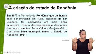 14.1 - A CRIAÇÃO DO ESTADO DE RONDÔNIA - GEOGRAFIA DE RONDÔNIA - 1º ANO E.M - AULA 14.1/2024