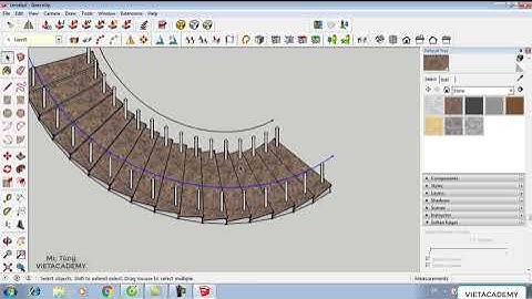 Dựng Thang Xoắn Trong Sketchup - Phần 2 | Học Sketchup Cơ Bản | Học Sketchup Online | Mr Tùng - CCI