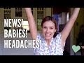 Yoga for Headaches! Babies! Other News!