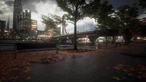 Unreal Engine 4 - Sci-Fi City Park Tech Demo